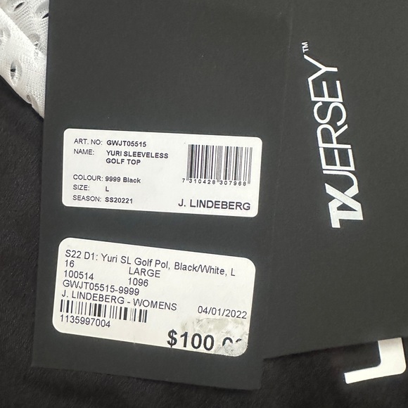 J LINDEBERG Yuri Sleeveless Polo Shirt. NWT sz Large (155) - Picture 3 of 9